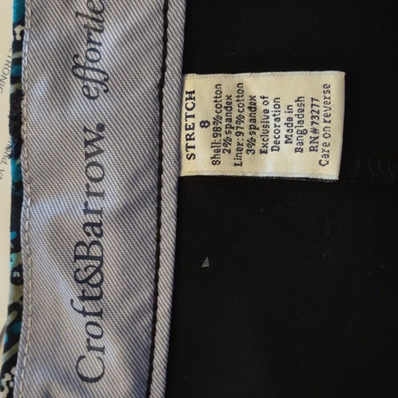 COPY - Croft and Barrow Paisley Skirt Size 8 - Picture 5 of 6